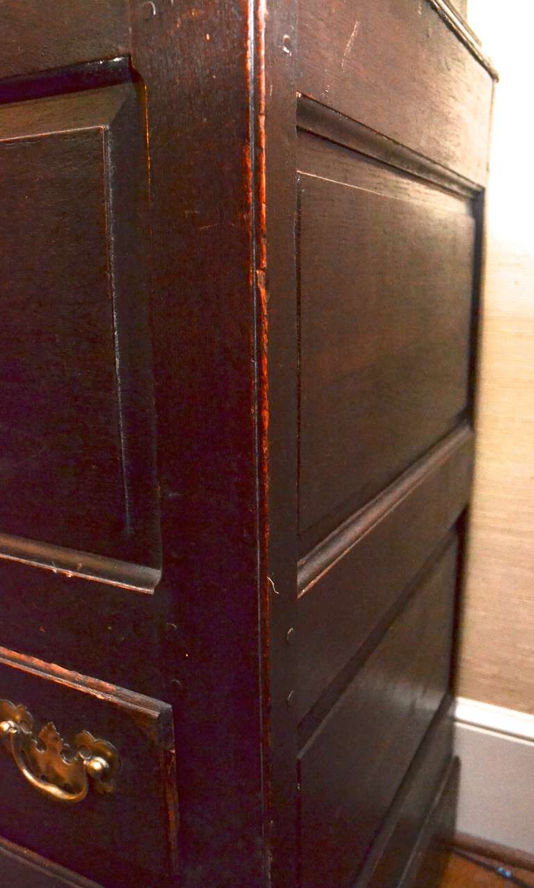Mid 18th Century English Oak Queen Ann Cupboard/Cabinet For Sale 4