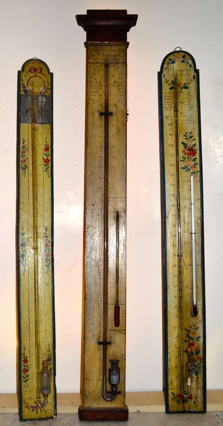 18th Century French Painted Barometers