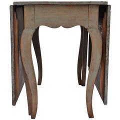Early 19th Century Painted Swedish Drop-leaf Table