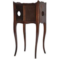 18th Century French Potstand with Cutouts on Sides and Shaped Legs