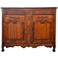 18th Century French Buffet/Cabinet with Shaped Skirt and Legs