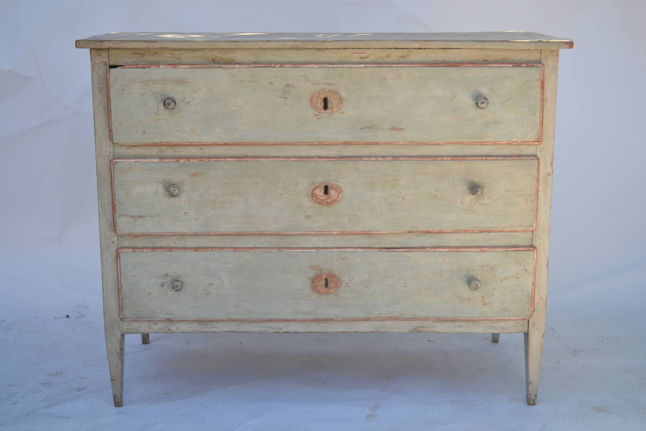 18th Century Painted Italian Commode