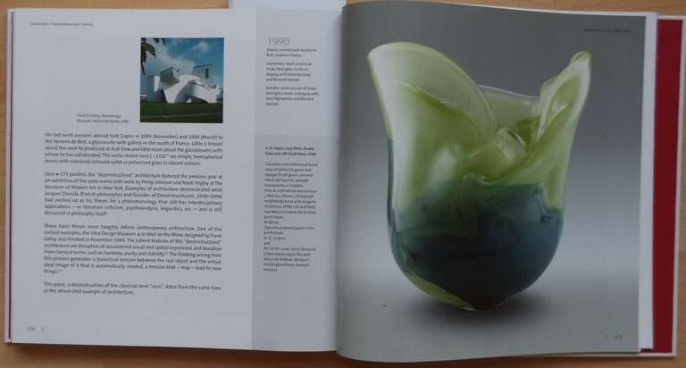 Studio Glass One-Off Vase by Andries Dirk Copier, Produced at De Oude Horn, 1989 For Sale 3