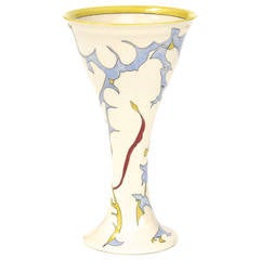 Theo Colenbrander, Art Deco Vase for RAM Pottery, Decor Spichtig "Weedy, " 1924