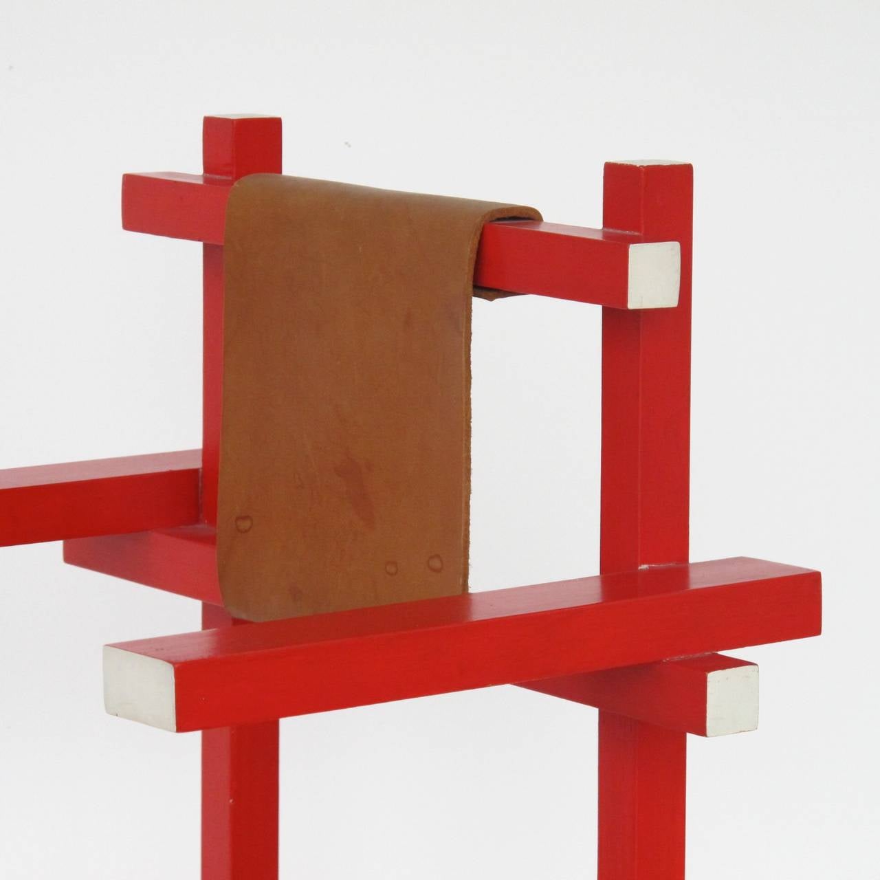 Gerrit Rietveld Rare Children's High Chair by Gerard van de Groenekan In Excellent Condition For Sale In Amstelveen, NL