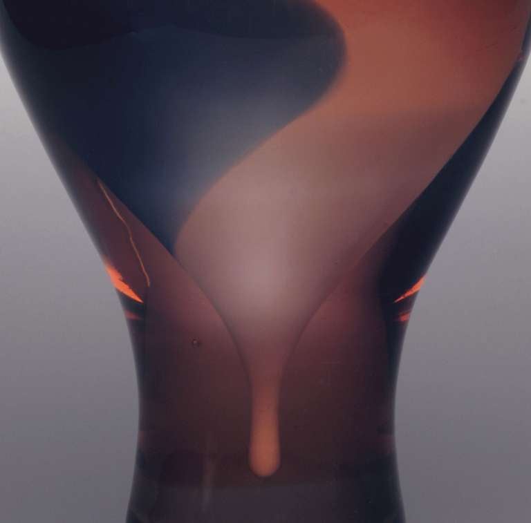 Midcentury Art Glass, Leerdam Unica Vase by Andries Dirk Copier, 1952 2