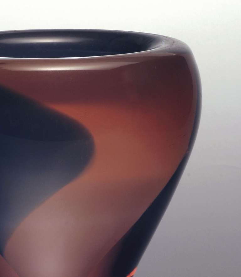 Midcentury Art Glass, Leerdam Unica Vase by Andries Dirk Copier, 1952 In Excellent Condition In Amstelveen, NL