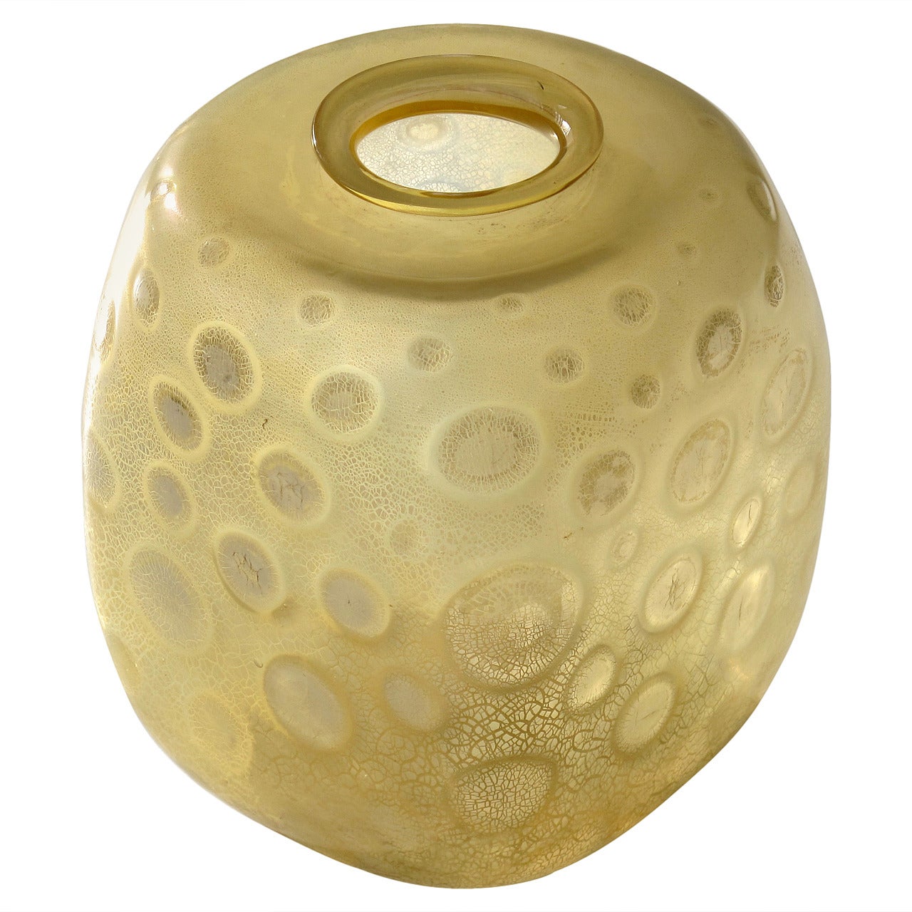 Art Deco Glass Vase, Serica 37 by Andries Dirk Copier for Royal Leerdam, 1931