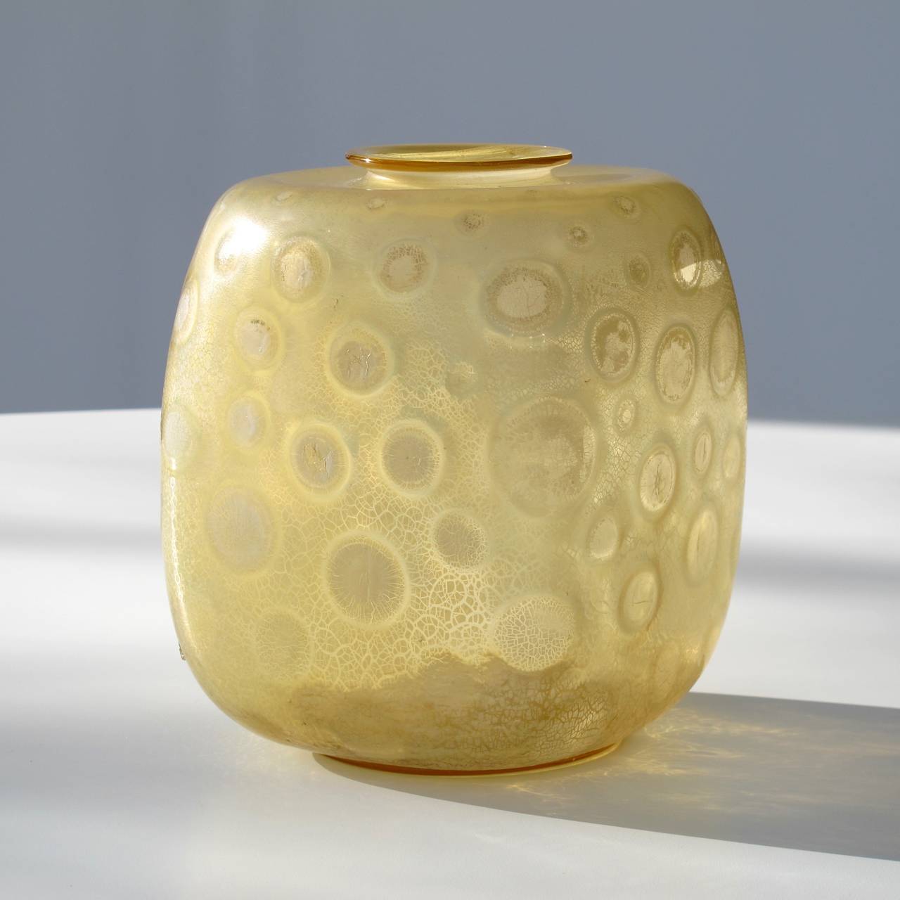 Dutch Art Deco Glass Vase, Serica 37 by Andries Dirk Copier for Royal Leerdam, 1931