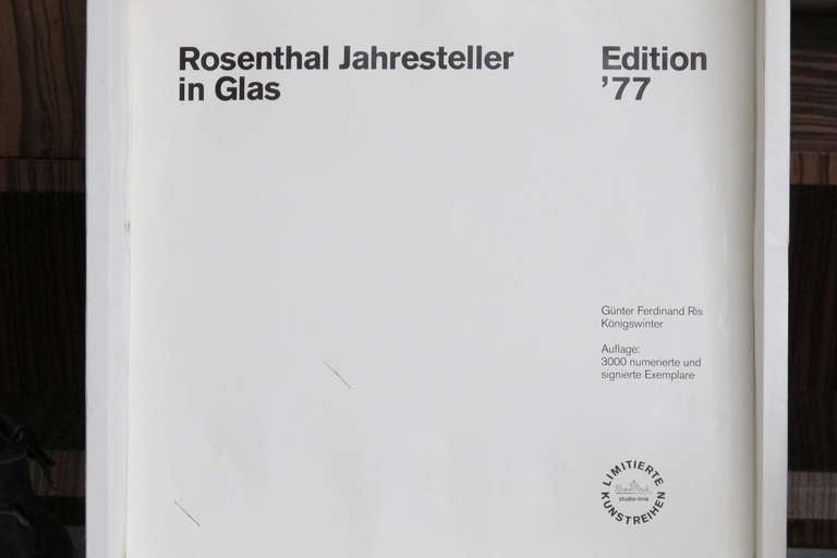 Günter Ferdinand Ris, Rosenthal Studio Linie, Germany, Jahresteller 1977 4