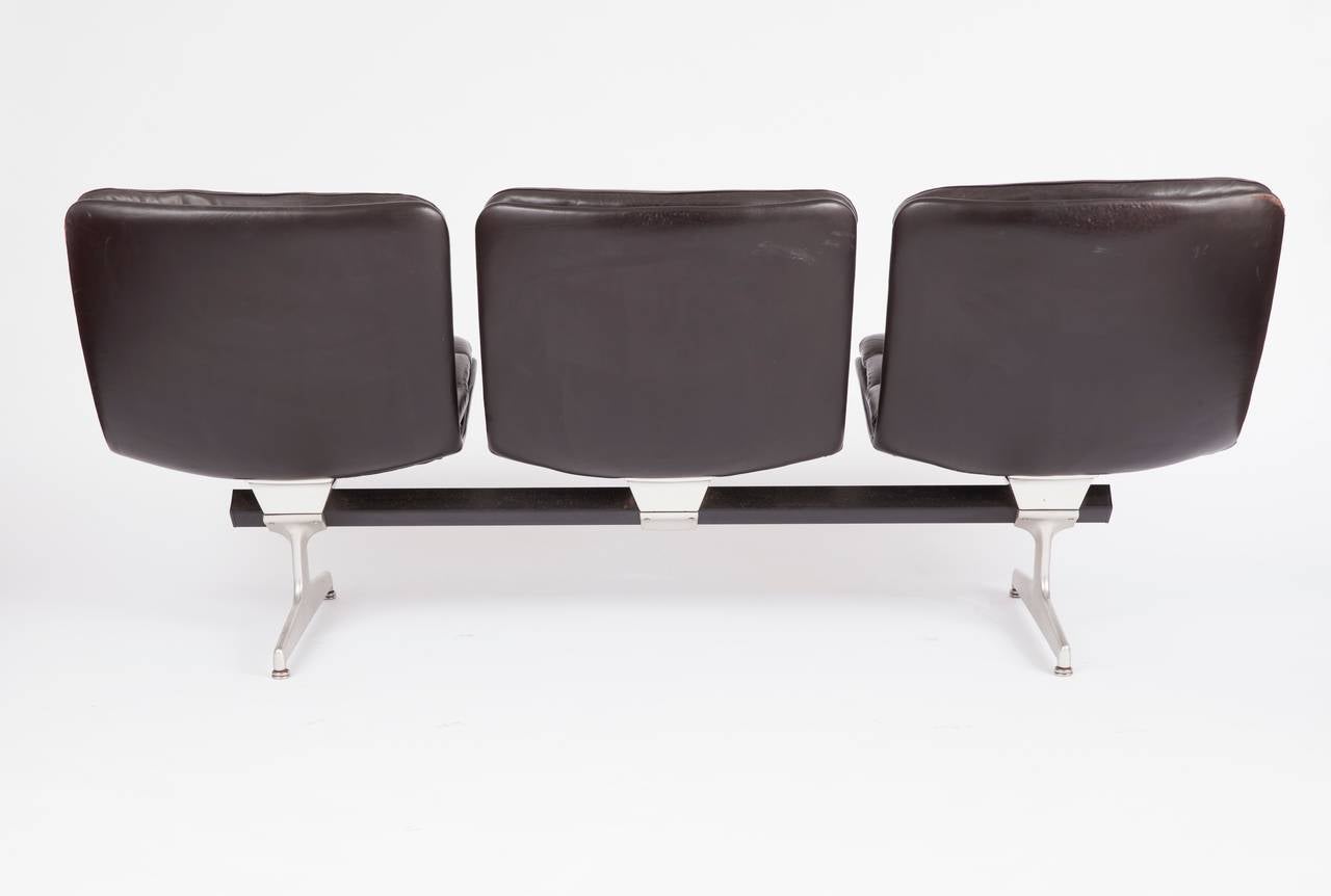 Dutch Rare Beam-Mounted, Multiple Seating System by Geoffrey Harcourt for Artifort For Sale