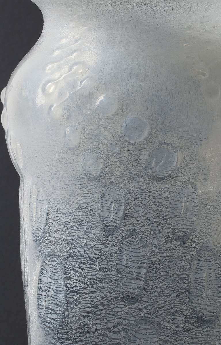 Art Deco Glass Vase by A.D. Copier, Leerdam Unica, 1931-32 In Excellent Condition In Amstelveen, NL
