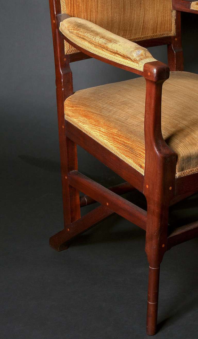 Wood Original Dutch Art Nouveau Armchair, Circa 1905 by Hendrik Petrus Berlage For Sale