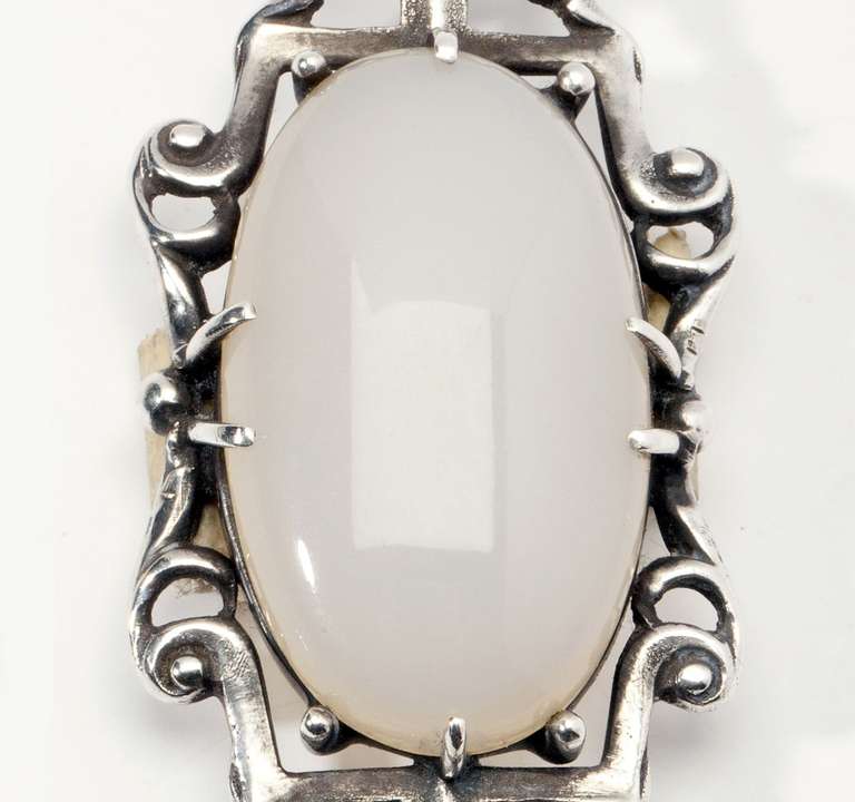 Fons Reggers, Art Deco Silver Piece of Jewelry from 1930s In Excellent Condition In Amstelveen, NL