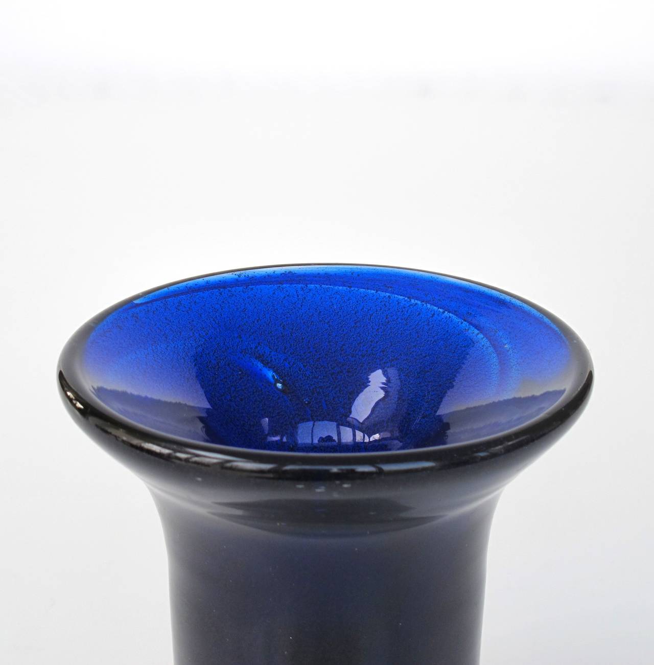 Early 20th Century Thick Glass Vase by Chris Lebeau from His Last Series of Bohemia Unica, 1929 For Sale