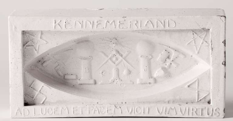 Dutch Chris Lanooy Marker for the Freemasons of Kennemerland For Sale