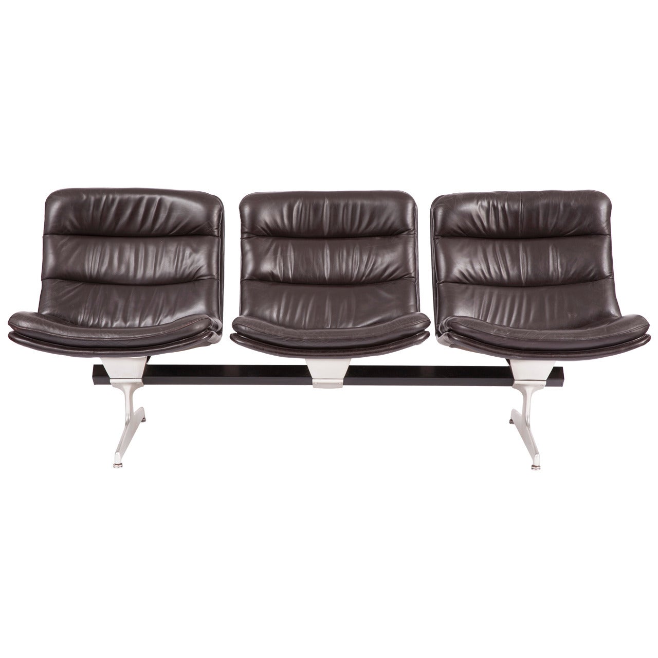 Rare Beam-Mounted, Multiple Seating System by Geoffrey Harcourt for Artifort For Sale