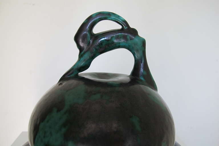 Pottery Hildo Krop for ESKAF, Art Deco Lidded Pot, Award Winning Design, 1920
