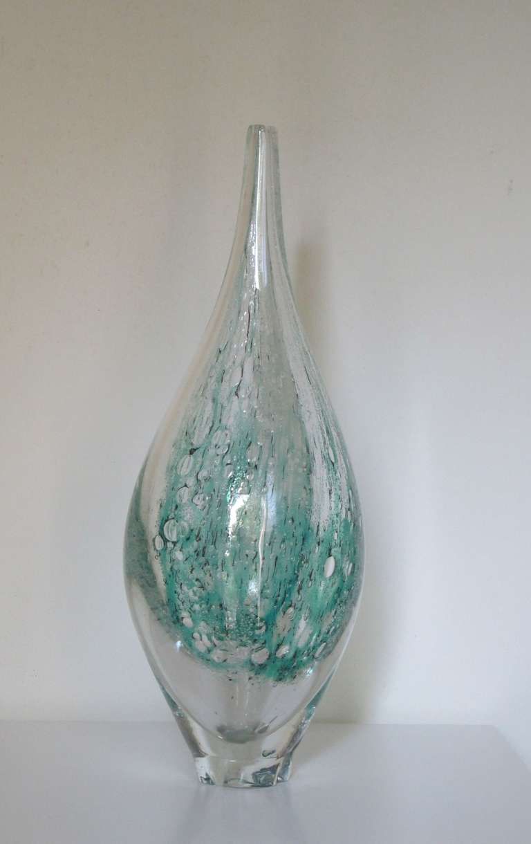 Mid-20th Century Sybren Valkema, Elegant Glass Object, Leerdam Unica, 1960