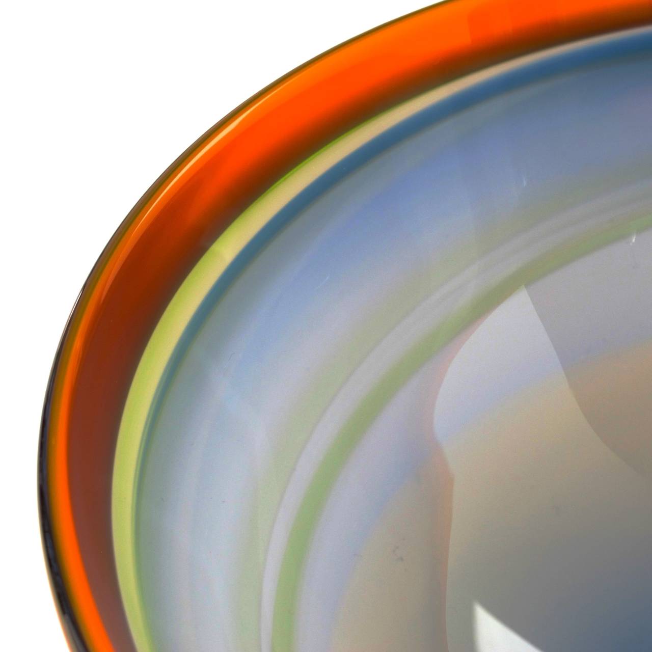 Polychrome Modern Art Glass Bowl by Misha Ignis In Excellent Condition In Amstelveen, NL
