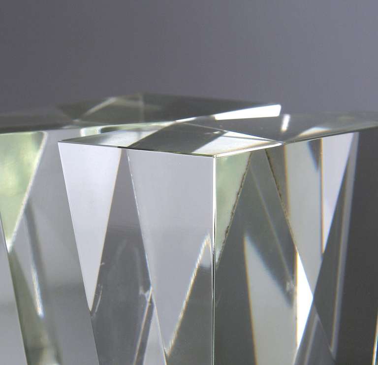 Optical Glass Object by Floris Meydam, Leerdam Unica, 1978 In Excellent Condition In Amstelveen, NL