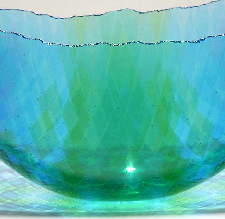 Mezmerizing Colorful Glass Bowl, One-Off by Frank van den Ham, 1995 1