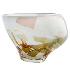 Art Glass Vase with Organic Shape by Sybren Valkema, Leerdam Unica