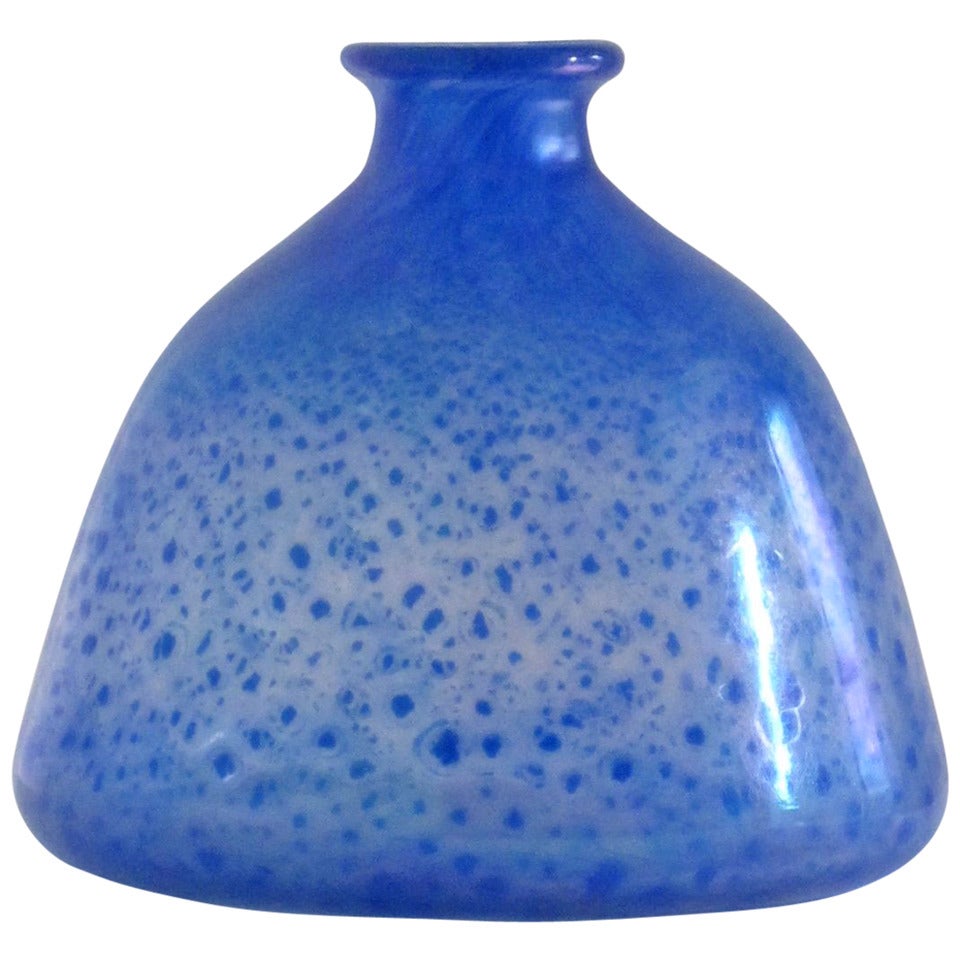 Art Deco Glass Vase, Serica 26 by Andries Dirk Copier for Royal Leerdam