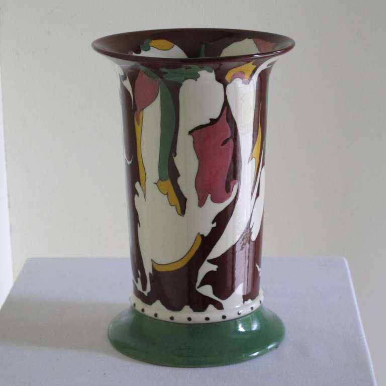 Dutch Theo Colenbrander Art Deco Vase for RAM pottery, 1921