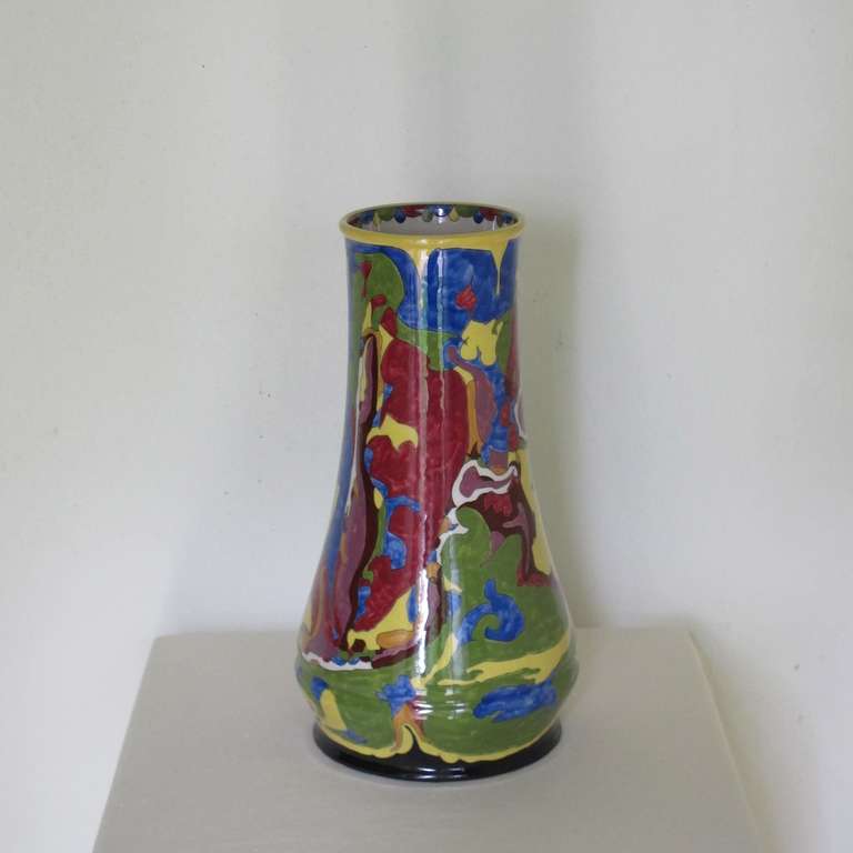 20th Century Art Deco vase by Theo Colenbrander, RAM pottery, decor 