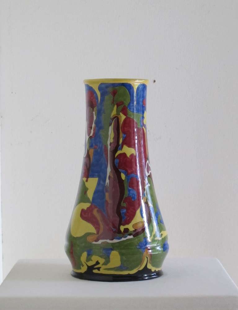 Art Deco vase by Theo Colenbrander, RAM pottery, decor 