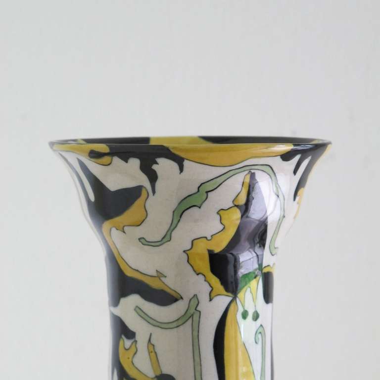 Art Deco Vase by Theo Colenbrander, RAM pottery, decor Fantaisie (Fantasy), 1925 4