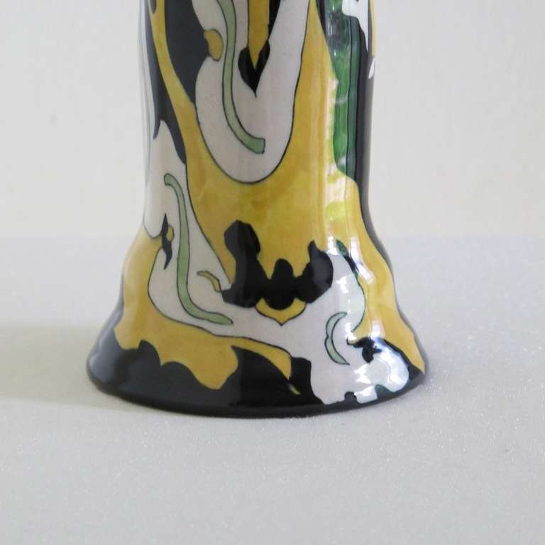 Art Deco Vase by Theo Colenbrander, RAM pottery, decor Fantaisie (Fantasy), 1925 5