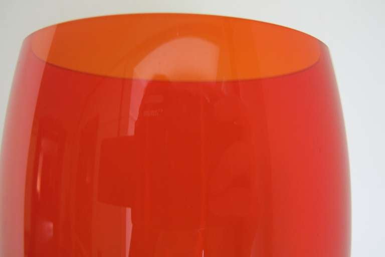 Floris Meydam, Industrial Red Glass Bowl, Multiple, 1960 For Sale 2