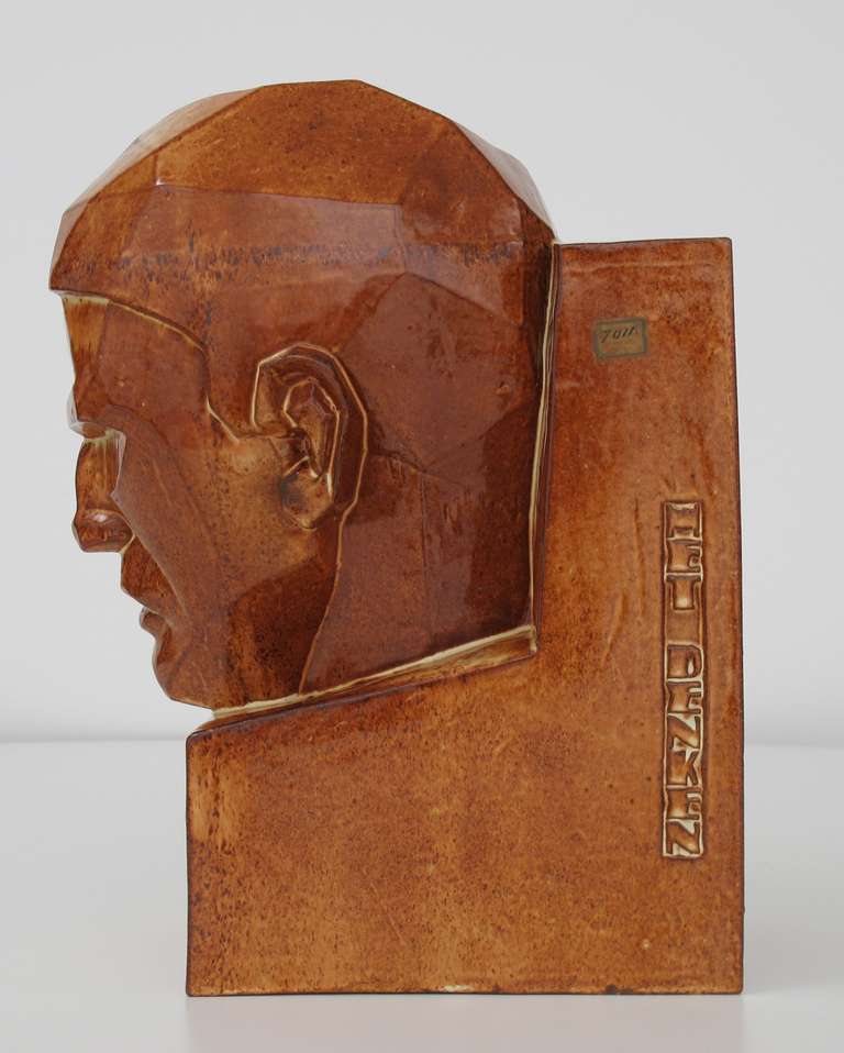 Glazed Art Deco Sculpture by Willem Coenraad Brouwer