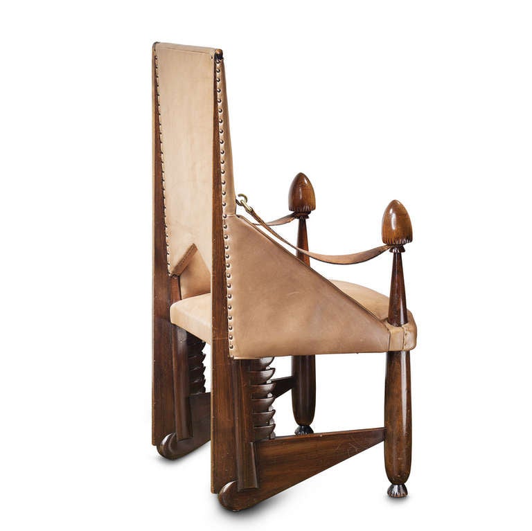 Extremely Rare Furniture Set by Michel De Klerk, Amsterdam School In Good Condition For Sale In Amstelveen, NL