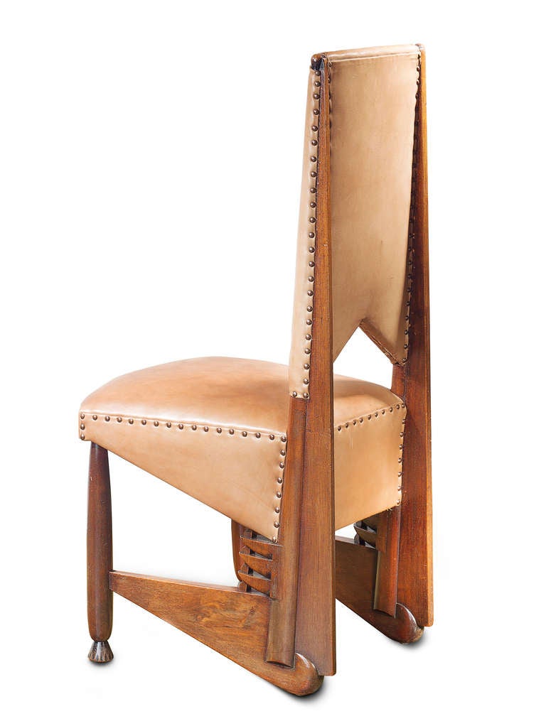 Mahogany Extremely Rare Furniture Set by Michel De Klerk, Amsterdam School For Sale
