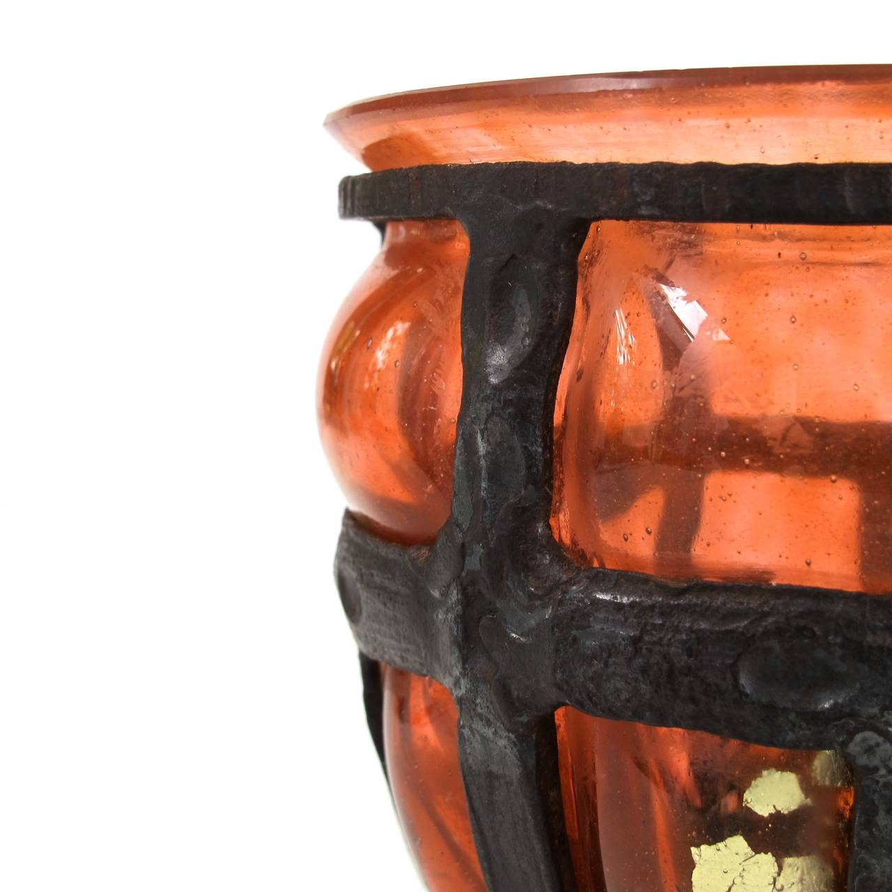 Mid-20th Century Art Deco Vase by Daum Nancy and Louis Majorelle, 1930s For Sale