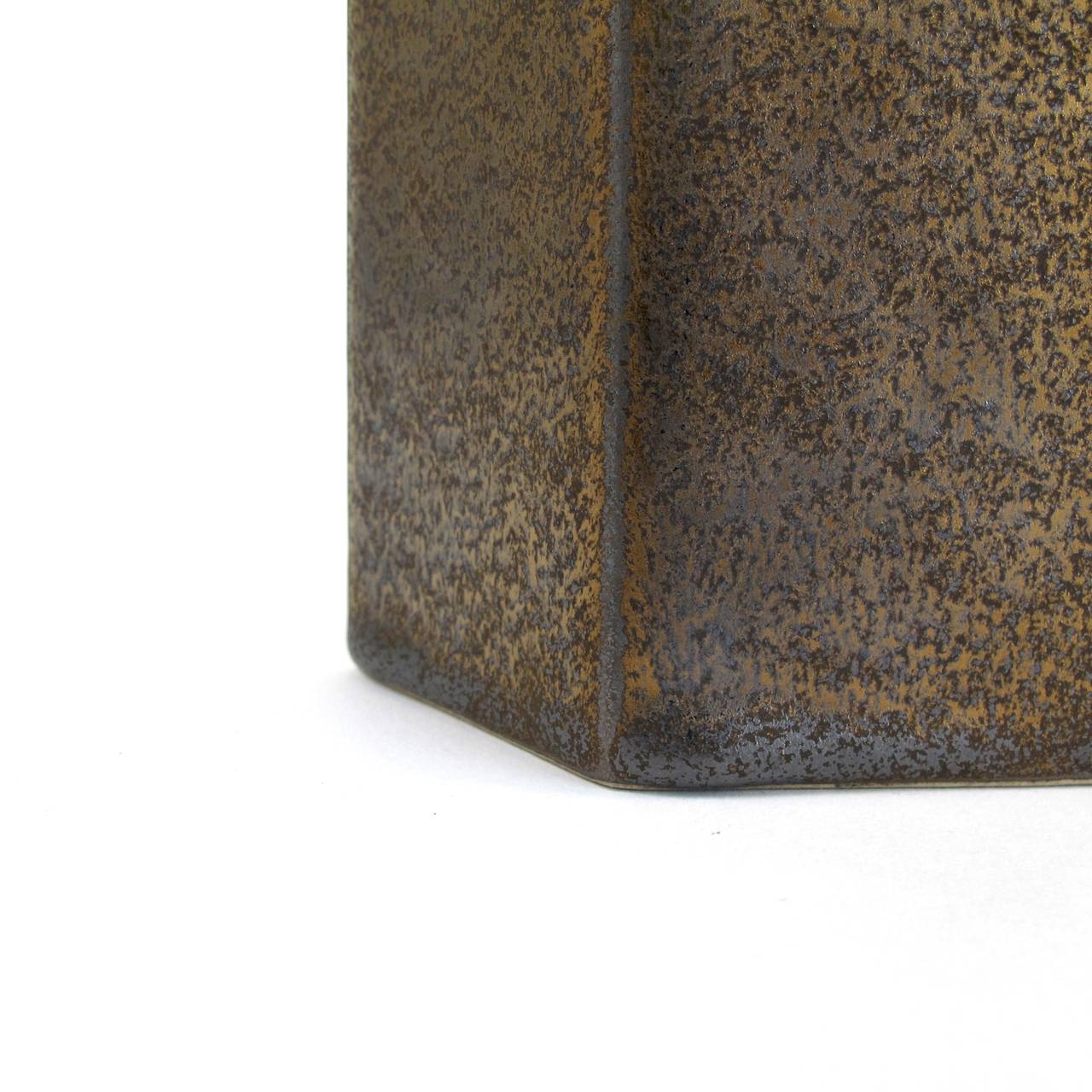 Jan van der Vaart, Bronze Stoneware Vase, Multiple, Executed in Own Studio, 1997 1