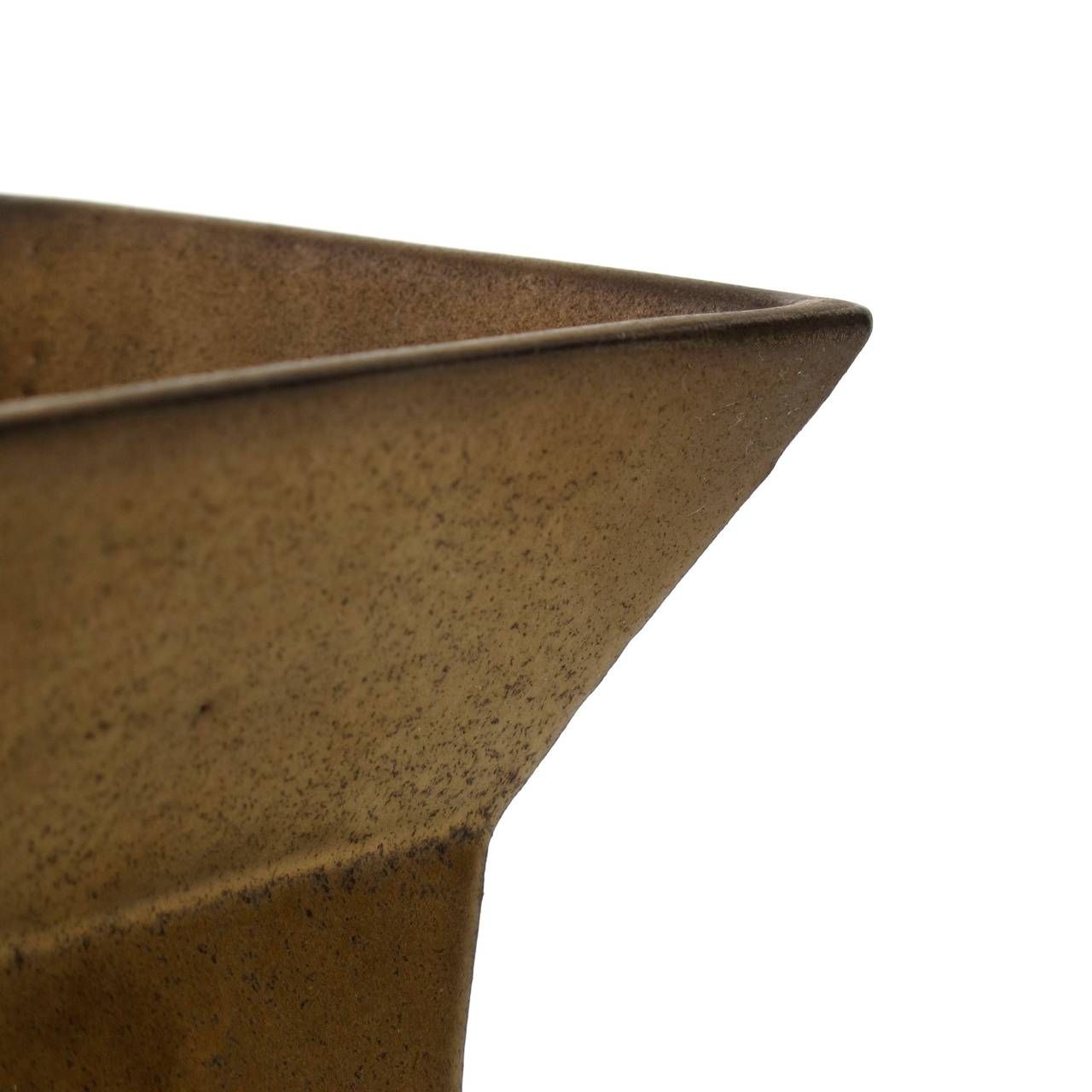 Jan van der Vaart Bronze Stoneware Vase, Avant-Garde Pottery For Sale 1