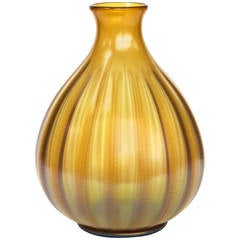 Vintage Art Deco "Manuvaria" Vase by W.J. Rozendaal for Kristalunie Maastricht, 1932