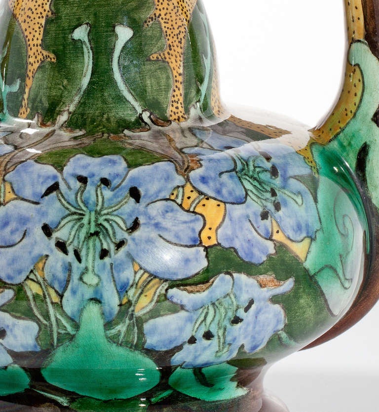 20th Century Dutch Art Nouveau Vase Brantjes Purmerend, circa 1900 For Sale