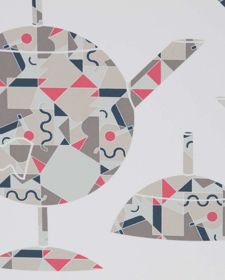 20th Century Original Limited Edition 'Memphis' Litho by Alessandro Mendini for Alessi For Sale