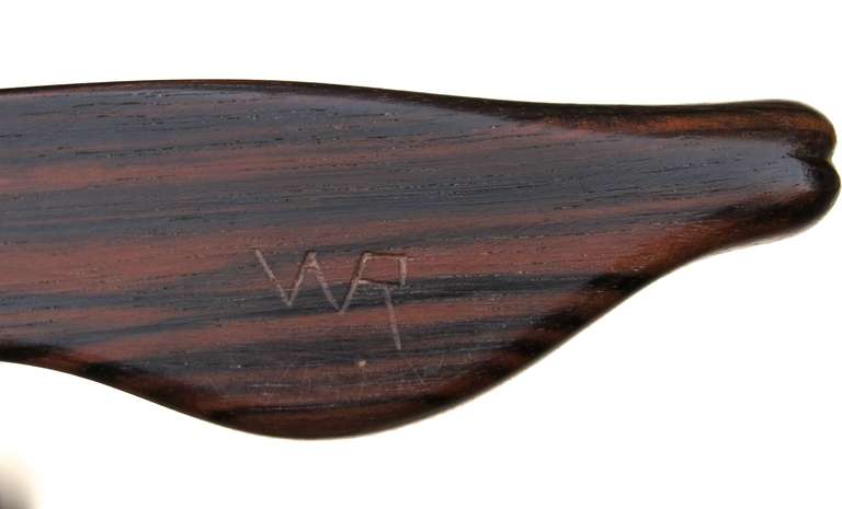 Wooden Art Deco Letter Opener by Willem Raedecker For Sale 4