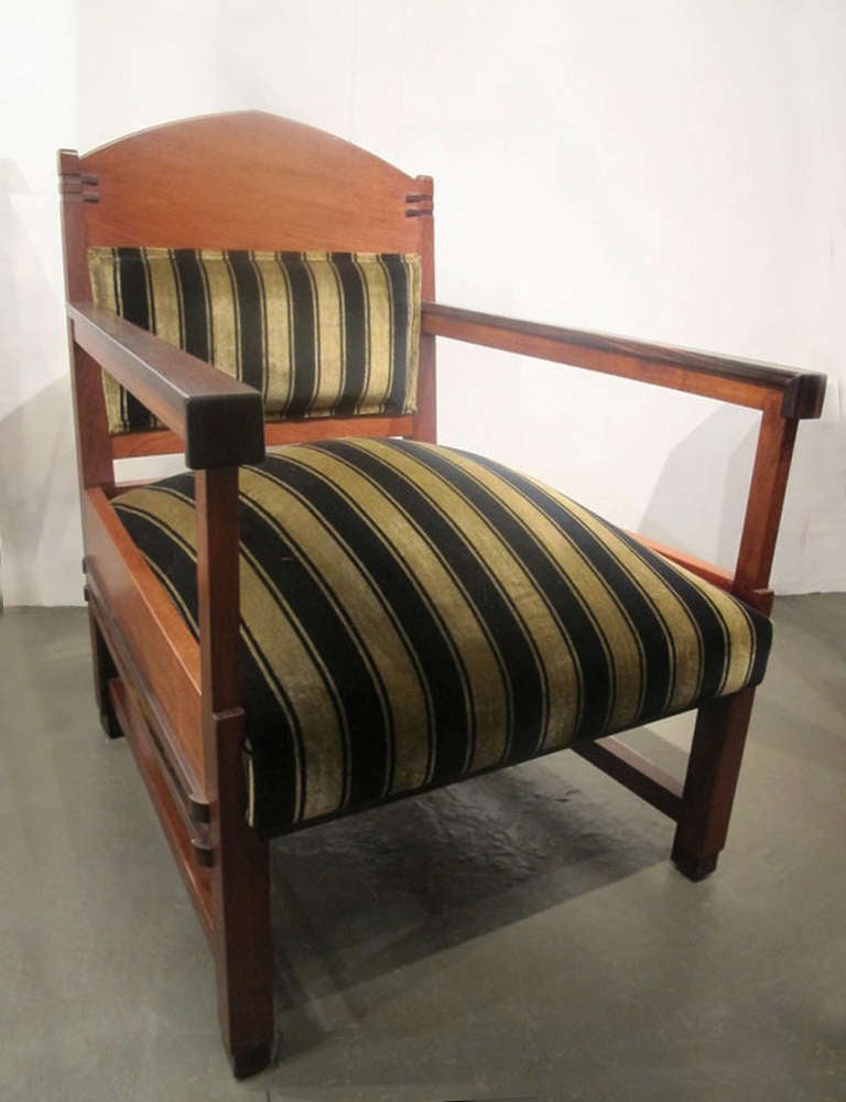 Amsterdam School Chair, Dutch Art Deco 1920s In Excellent Condition For Sale In Amstelveen, NL