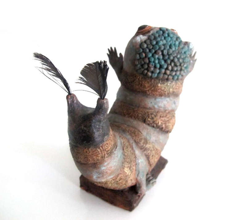 20th c. Ceramic Animal Sculpture by Etie van Rees In Excellent Condition In Amstelveen, NL