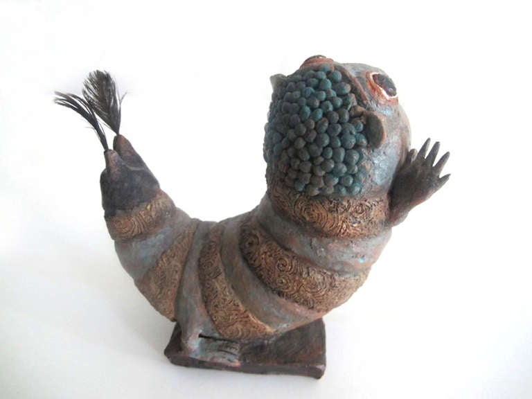 Mid-20th Century 20th c. Ceramic Animal Sculpture by Etie van Rees