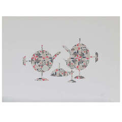 Original Limited Edition 'Memphis' Litho by Alessandro Mendini for Alessi