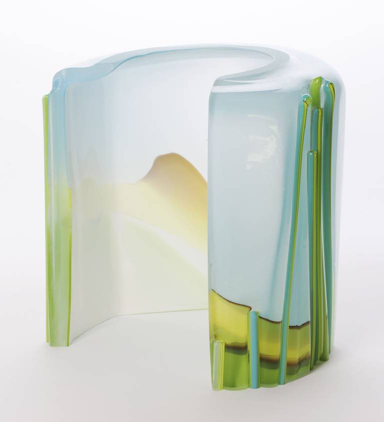Dutch Art Glass Sculpture by Willem Heesen, One-Off, 