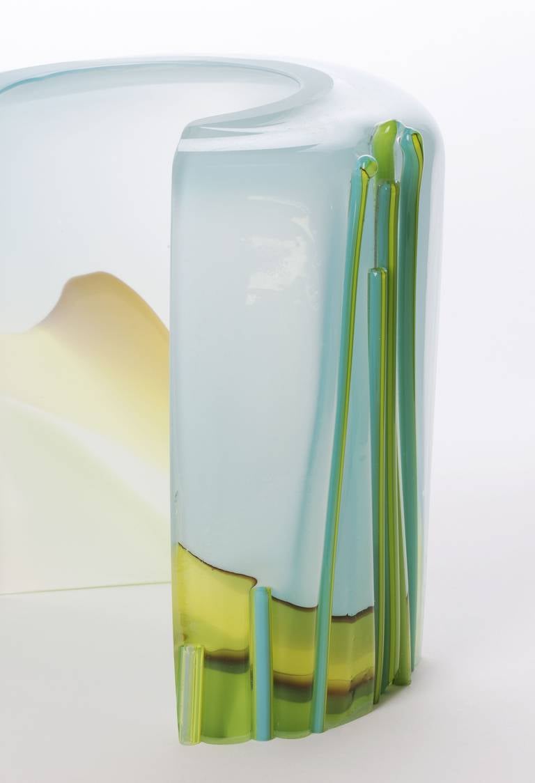 Art Glass Sculpture by Willem Heesen, One-Off, 